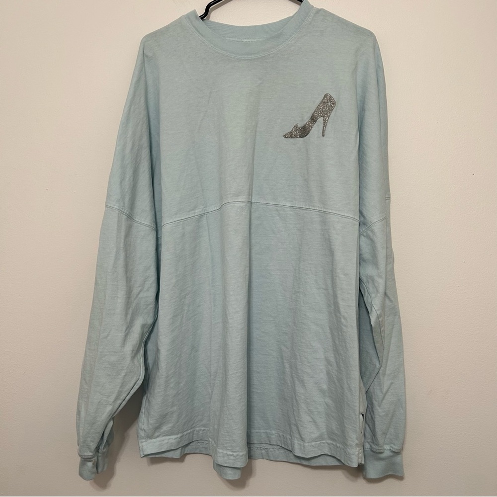 Disney Parks Walt Disney World Blue Spirit Jersey Cinderella Shirt XL - Picture 1 of 4